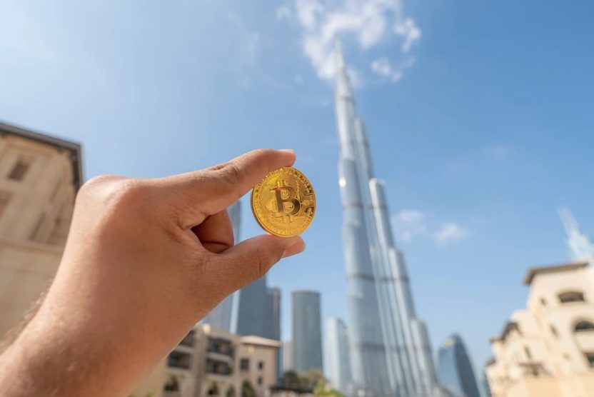 Bitcoin with a view of Burj Khalifa
