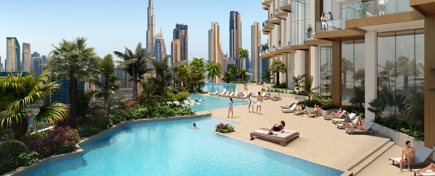 Infinity Pool at SLS Dubai Hotel 
