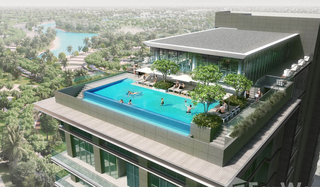 ORB Tower Dubai Apartment for sale swimming pool shot