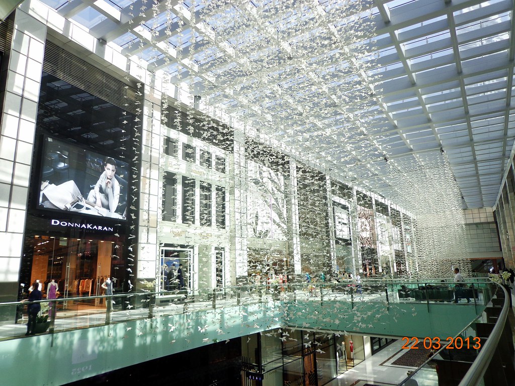 Dubai modern shopping centre with Fauchon, Dior, Chanel, Gucci