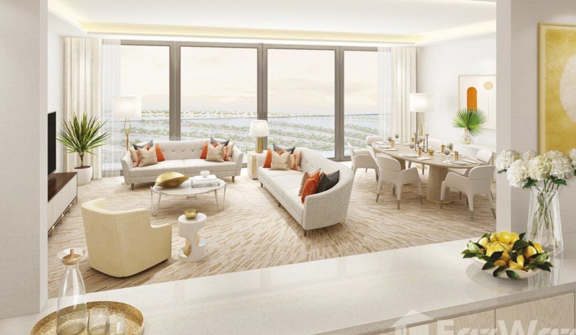 Living Room in Palm Residence Tower