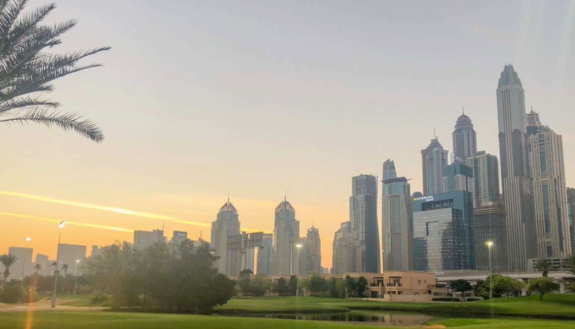 View of Dubai Marina and Marina 101